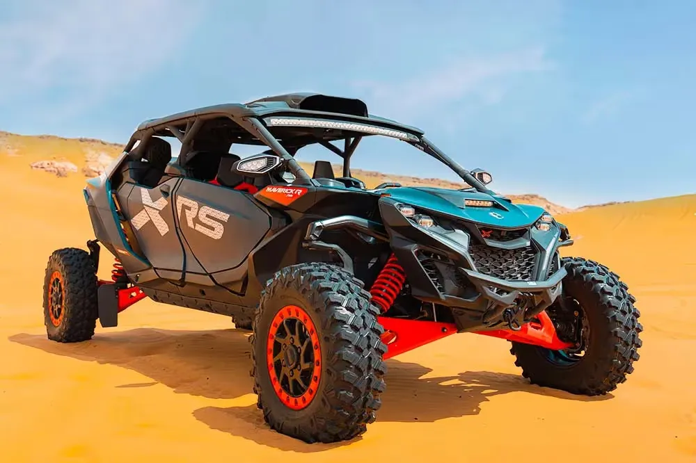 Can-Am Maverick R X RS 4 seats on the Dubai dunes