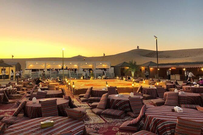 Bedouin camp at sunset
