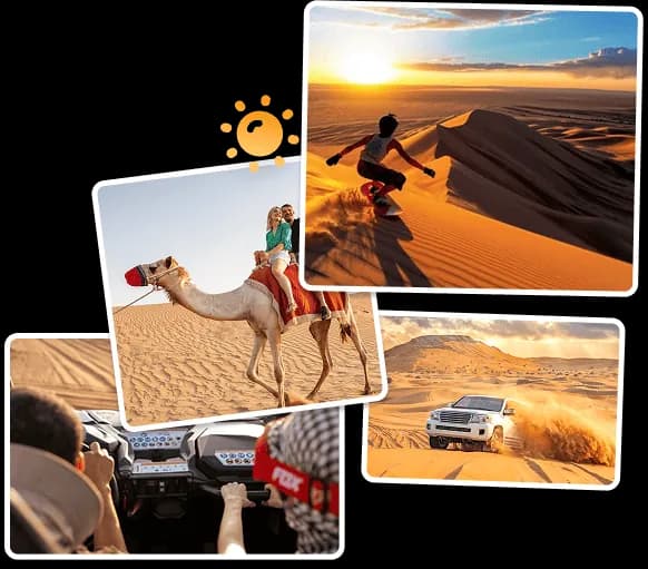 ركوب الجمل والتزلج على الرمال والتطعيس