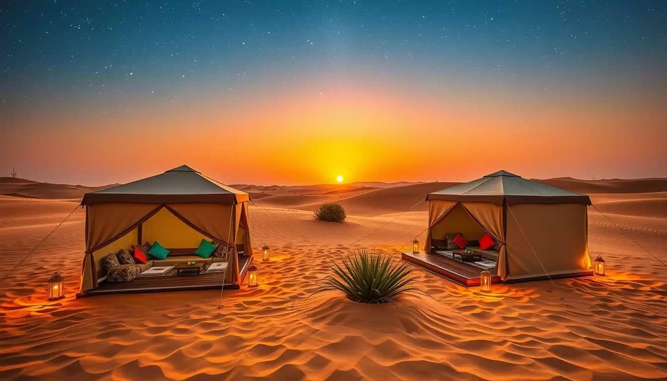 Private tents under the stars