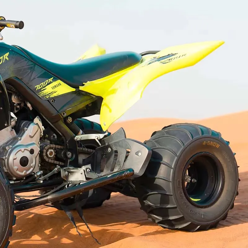 Yamaha Raptor 700 manual sport quad on the Dubai dunes، صورة 6