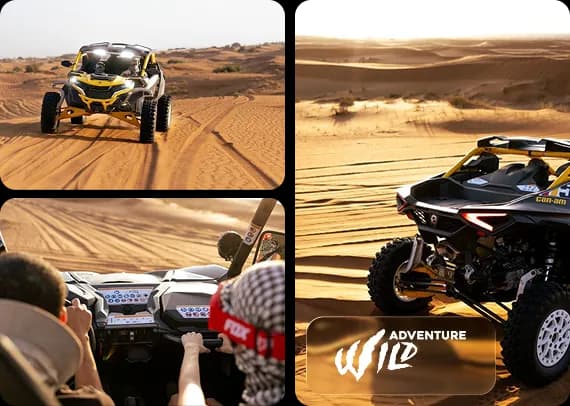 Can-Am Maverick R on the dunes with Wild Adventures